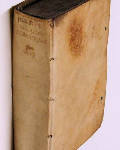 Auli Persii Flacci Satirarum liber. Isaacus Casaubonus recensuit, & commentario libro illustravit. Ad virum amplisissmum D. Achillem Harlaeum senatus principem. (Volume 2: Isaaci Casauboni in Persii Satiras Liber commentarius. Eiusdem Persiana Horatii imitatio)