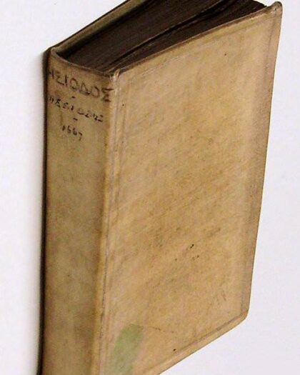 HÊSIODOU ASKRAIOU TA HEURISKOMENA. Hesiodi Ascraei quae extant. Ex recensione Johannis Georgii Graevii, cum ejusdem animadversionibus & notis. Accedunt notae ineditae Josephi Scaligeri et Francisci Guieti. (Bound with:) Johannis Georgii Graevii Lectiones Hesiodeae, ut & notae Josephi Scaligeri et Franscisci Guieti.