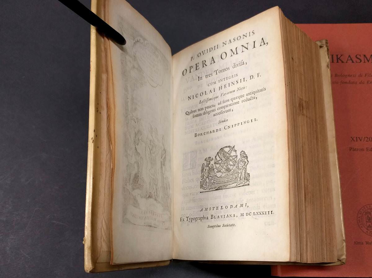 P. Ovidii Nasonis Opera omnia, in tres tomos divisa, cum integris notis Nicolai Heinsii D.F., lectissimisque Variorum notis. Quibus non pauca, ad suos quaeque antiquitatis fontes diligenti comparatione reducta, accesserunt, studio Borchardi Cnippingii. (Volumen 1) - Afbeelding 5